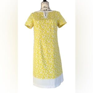 Basler.Lemon Print Top with Keyhole Neckline